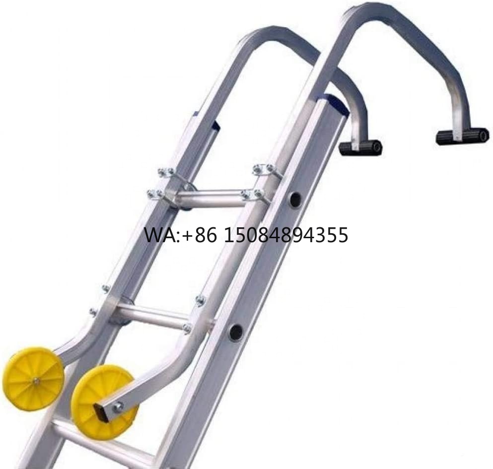 Fire Escape Ladder - Roof Ridge Extension with Wheels /Ladder