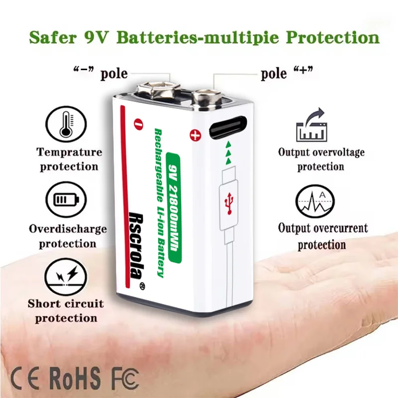 Long-Lasting 9V Rechargeable L - Smoke Detector Interconnected recension och pris